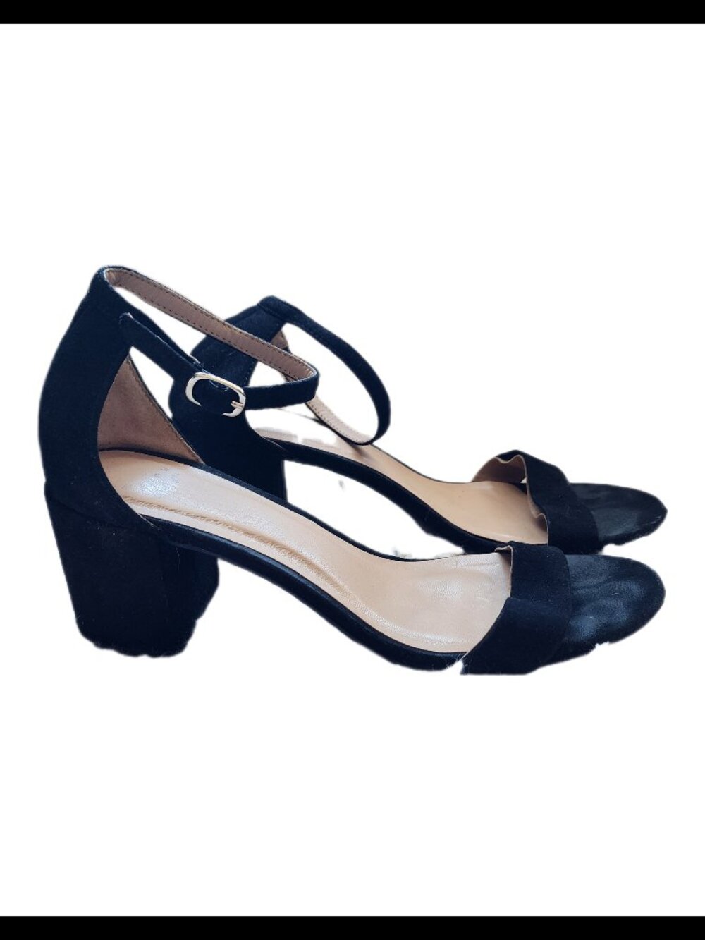 3/$10 - Black Block Heel Sandals